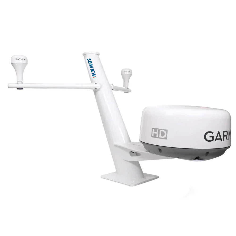 Seaview 30" Tapered Closed Dome Aft Leaning Radar Mount w/Removable Spreaders  10x10 Base Plate [PMA100SV2]