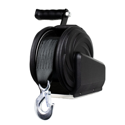 Powerwinch Select Series Winch 1,400lb, 8" Crank Arm - Carbon Black [21400-W-1400-8-B-R]