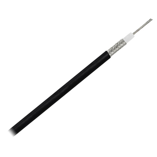 Pacer RG58AU Coax Cable Stranded TV Cond TV Braid - Black Jacket - 200' [MRG58AU-200]