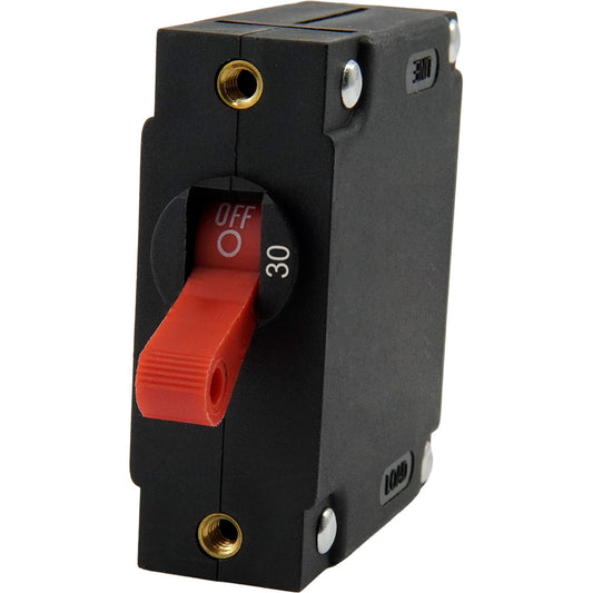 Egis A Series Red Toggle Panel Mount Circuit Breaker - Single Pole 30A [3221-30]