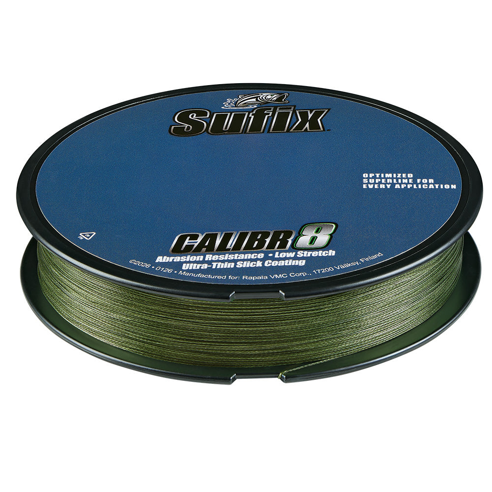 Sufix Calibr8 Braid 300yds 50lb - Low Vis Green [694-150G]