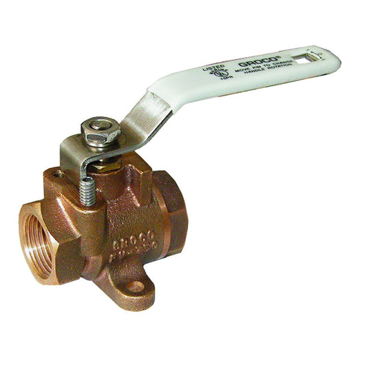 GROCO 3/8" NPT Bronze Inline Fuel Valve [FV-375]