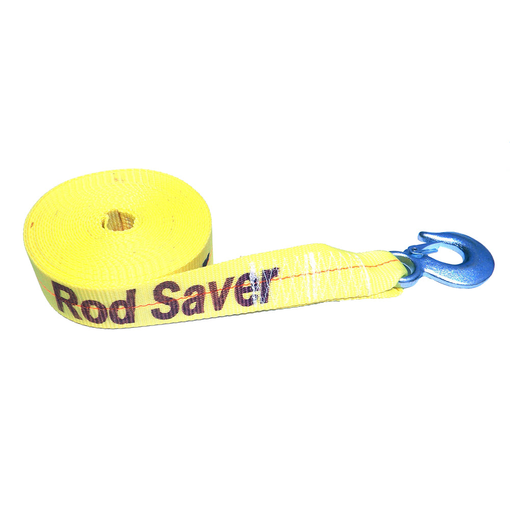 Rod Saver Heavy-Duty Winch Strap Replacement - Yellow - 2" x 20 [WSY20]