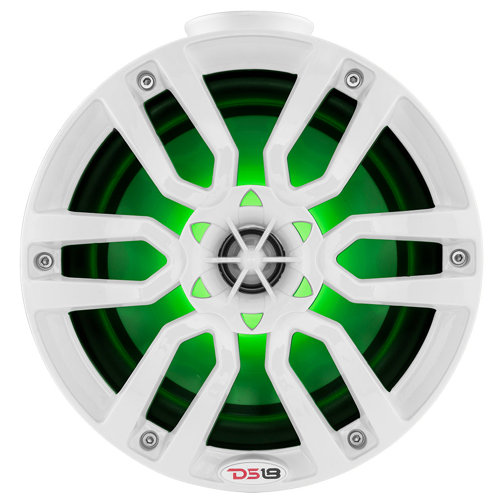 DS18 HYDRO 8" Compact Wakeboard Pod Tower w/RGB Light - 375W - White  [NXL-PS8W]