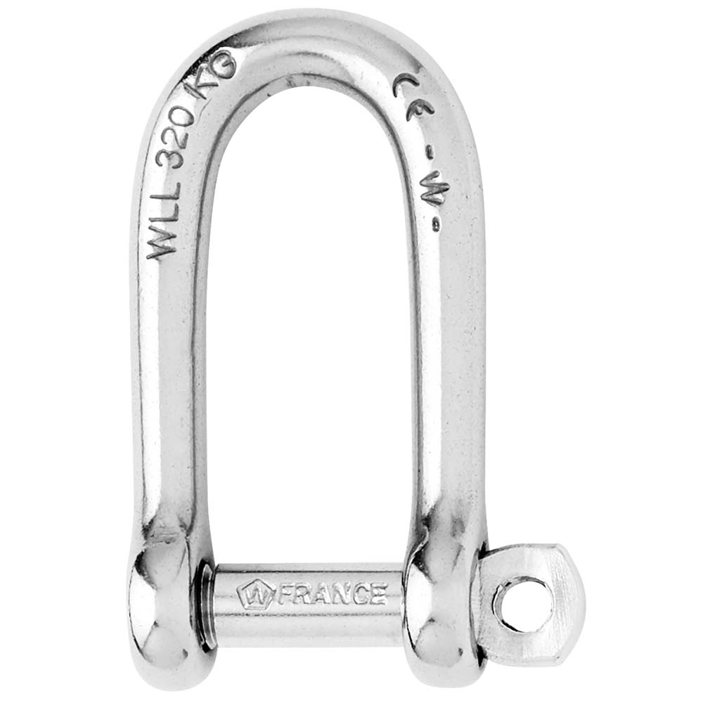 Wichard Self-Locking Long D Shackle - Diameter 6mm - 1/4" [01213]