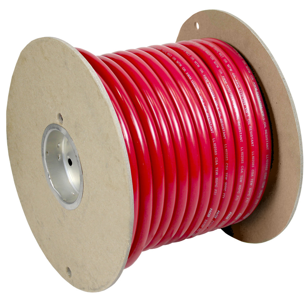 Pacer Red 4/0 AWG Battery Cable - 100  [WUL4/0RD-100]