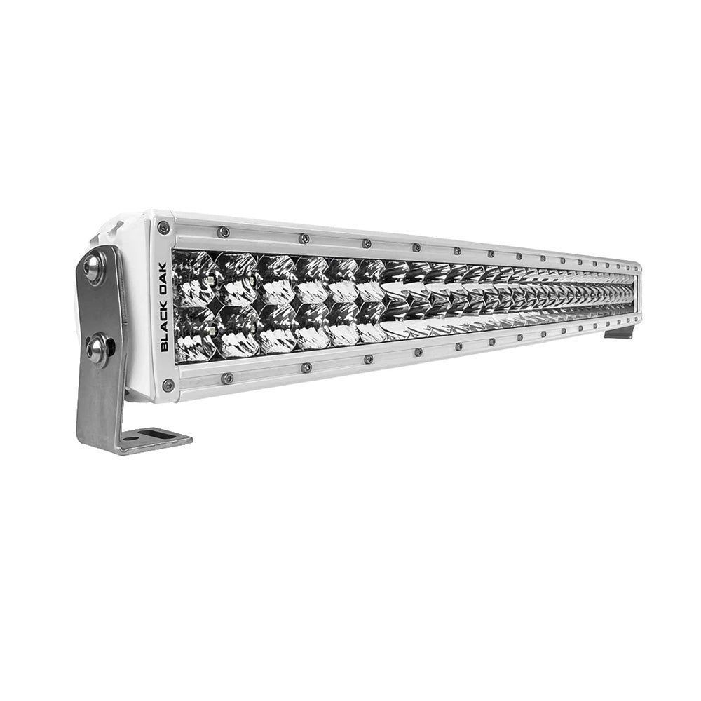 Black Oak Pro Series 3.0 Curved Double Row 30" LED Light Bar - Combo Optics - White Housing [30CCM-D5OS]